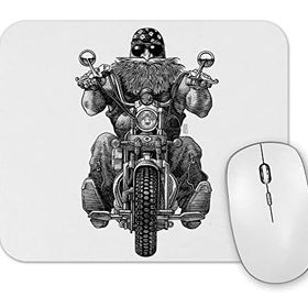 Baskı Dükkanı Chopper Biker Mouse Pad