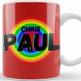 Baskı Dükkanı Chris Paul Basketball Gifts Vintage Retro Rainbow Quotes For Boys And Dad Kupa Bardak
