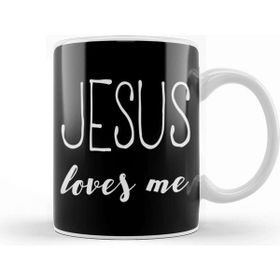 Baskı Dükkanı Christian Shirts Jesus Loves Me Christian Kupa Bardak
