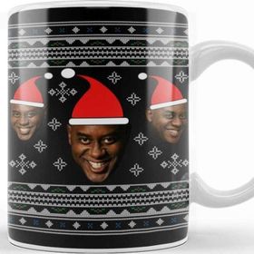 Baskı Dükkanı Christmas Ainsley Harriot Face Knit Pattern Kupa Bardak