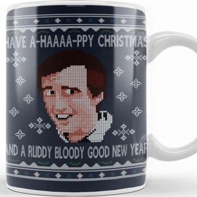 Baskı Dükkanı Christmas Alan Partridge A Haaaapy Christmas Knit Pattern Kupa Bardak