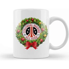 Baskı Dükkanı Christmas All Star Colonial Marines Aliens Wreath Kupa Bardak