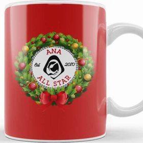 Baskı Dükkanı Christmas All Star Overwatch Ana Wreath Kupa Bardak
