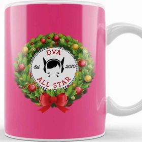 Baskı Dükkanı Christmas All Star Overwatch Dva Wreath Kupa Bardak