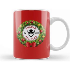 Baskı Dükkanı Christmas All Star Overwatch Pharah Wreath Kupa Bardak
