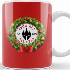 Baskı Dükkanı Christmas All Star Overwatch Reinhart Wreath Kupa Bardak
