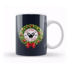 Baskı Dükkanı Christmas All Star Overwatch Soldier 76 Wreath Kupa Bardak