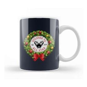 Baskı Dükkanı Christmas All Star Overwatch Soldier 76 Wreath Kupa Bardak
