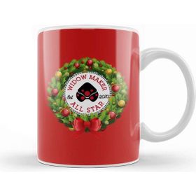 Baskı Dükkanı Christmas All Star Overwatch Widow Maker Wreath Kupa Bardak