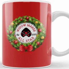 Baskı Dükkanı Christmas All Star Overwatch Widow Maker Wreath Kupa Bardak