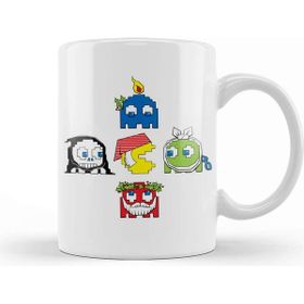 Baskı Dükkanı Christmas Ghosts Of Games Past Pac Man Kupa Bardak