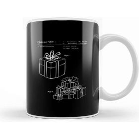 Baskı Dükkanı Christmas Present Blueprint Kupa Bardak