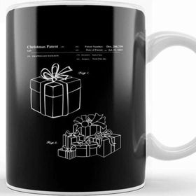 Baskı Dükkanı Christmas Present Blueprint Kupa Bardak