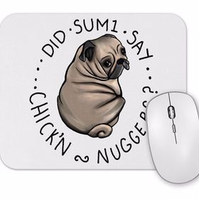 Baskı Dükkanı Chubby Pug Tombul Köpek Mouse Pad