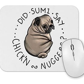 Baskı Dükkanı Chubby Pug Tombul Köpek Mouse Pad