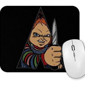 Baskı Dükkanı Chucky A Doll Work Orange Mouse Pad
