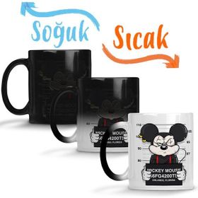 Baskı Dükkanı Çizgi Film Mickey Mouse Sihirli Porselen Kupa