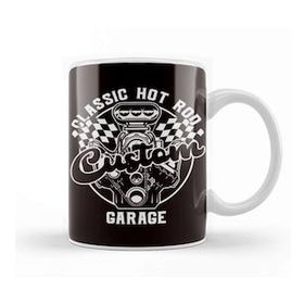 Baskı Dükkanı Classic Hot Rod Garage Old Retro American Automobile Hotrod Kupa