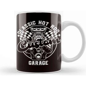 Baskı Dükkanı Classic Hot Rod Garage Old Retro American Automobile Hotrod Kupa