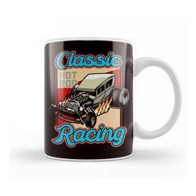 Baskı Dükkanı Classic Old Hot Rod Racing Automobile Automotive Muscle Car Kupa