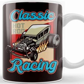 Baskı Dükkanı Classic Old Hot Rod Racing Automobile Automotive Muscle Car Kupa