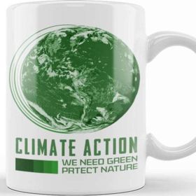 Baskı Dükkanı Climate Action Green Kupa