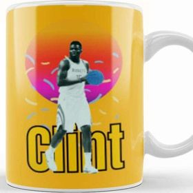 Baskı Dükkanı Clint Capela Vintage Art Legend Basketball Gift Kupa