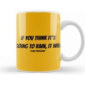 Baskı Dükkanı Clint Eastwood Quotes Gift Vintage Retro Rainbow Style Kupa