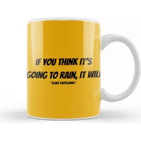 Baskı Dükkanı Clint Eastwood Quotes Gift Vintage Retro Rainbow Style Kupa