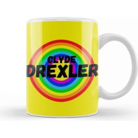 Baskı Dükkanı Clyde Drexler Basketball Gifts Vintage Retro Rainbow Quotes For Boys And Dad Kupa