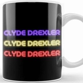 Baskı Dükkanı Clyde Drexler Basketball Gifts Vintage Retro Rainbow Quotes For Boys And Ddad Kupa