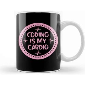 Baskı Dükkanı Coding is My Cardio Fitness Gym Workout Mens S 02 Kupa Bardak