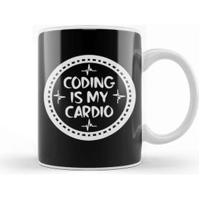 Baskı Dükkanı Coding is My Cardio Fitness Gym Workout Mens S Kupa Bardak