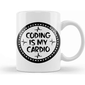 Baskı Dükkanı Coding is My Cardio Fitness Gym Workout Mens S Kupa Bardak