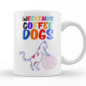 Baskı Dükkanı Coffee Cat Lover Funny Cat Lover Gifts For Men Kids Kupa