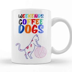 Baskı Dükkanı Coffee Cat Lover Funny Cat Lover Gifts For Men Kids Kupa