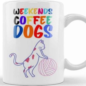 Baskı Dükkanı Coffee Cat Lover Funny Cat Lover Gifts For Men Kids Kupa