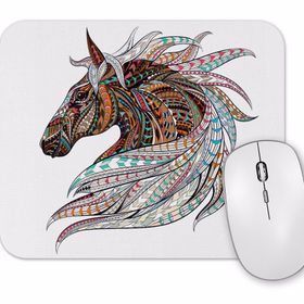 Baskı Dükkanı Color Horse Mouse Pad