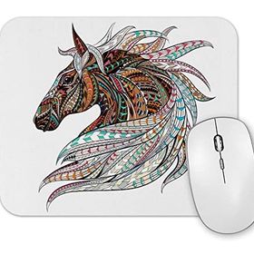 Baskı Dükkanı Color Horse Mouse Pad
