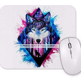 Baskı Dükkanı Color Wolf Mouse Pad
