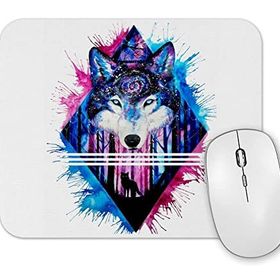 Baskı Dükkanı Color Wolf Mouse Pad