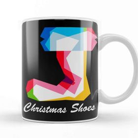 Baskı Dükkanı Colorful Christmas Shoes Kupa