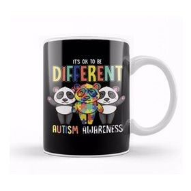 Baskı Dükkanı Colorful It S ok to Be Different Autism Awareness Kupa Bardak