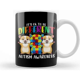 Baskı Dükkanı Colorful It S ok to Be Different Autism Awareness Kupa Bardak