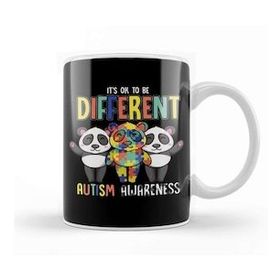 Baskı Dükkanı Colorful It S ok to Be Different Autism Awareness Kupa Bardak