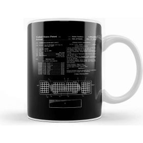 Baskı Dükkanı Computer Keyboard Patent Blueprint Harbaugh Kupa Bardak
