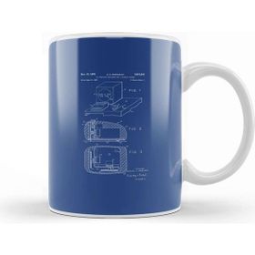 Baskı Dükkanı Computer Monitor Patent Blueprint D C Engelbart Kupa Bardak