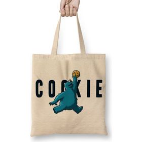 Baskı Dükkanı Cookie Monster Cookie's Kurabiye Canavarı Bez Çanta