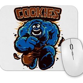 Baskı Dükkanı Cookie Monster Kurabiye Canavarı Hulk Mouse Pad