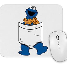 Baskı Dükkanı Cookie Monster Kurabiye Canavarı Mouse Pad